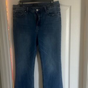 Quince Dark Blue Flare Jeans